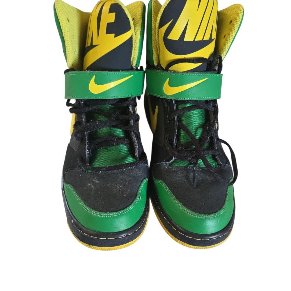 Nike Green and Yellow High-Top Sneakers